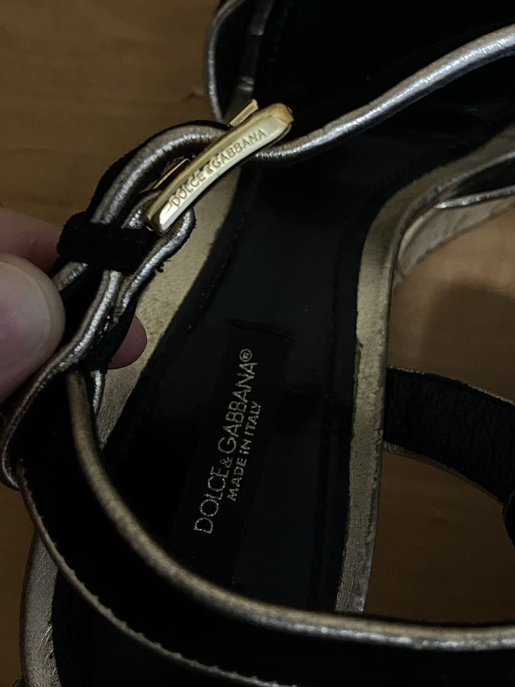 Dolce & Gabbana босоножки на танкетке