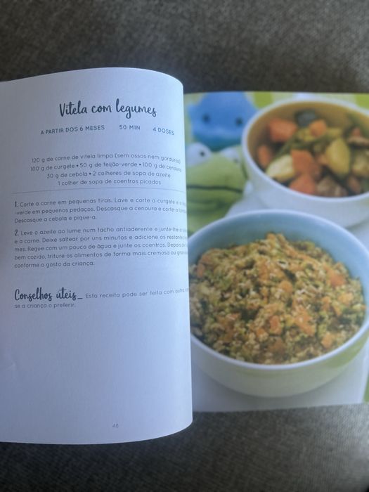 2 Livros receitas a partir dos 4 meses