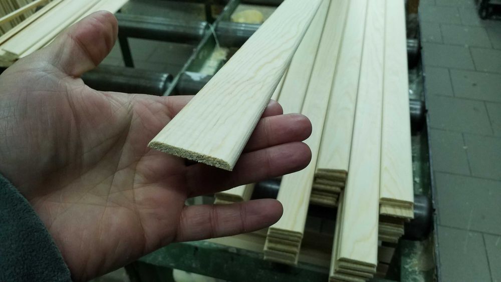 Listwa 5x40 mm maskująca opaska wykończeniowa drewniana uszczelniacz
