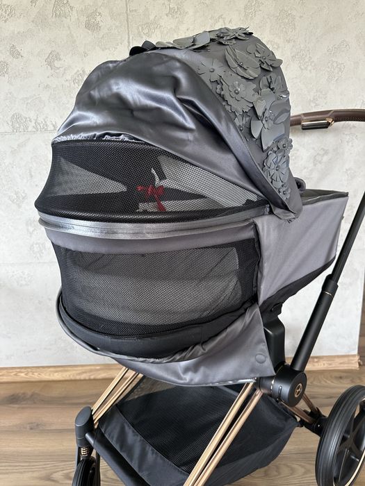 Cybex Priam gondola Simply Flowers Grey 4.0 stan IDEALNY jak nowa