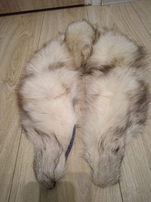 Kołnierz z naturalnego futra lisa