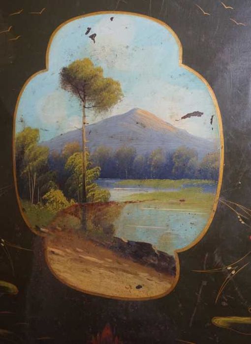 Wieczne łoże łóżko metalowe ręcznie malowane B. Aronowicz Warszawa