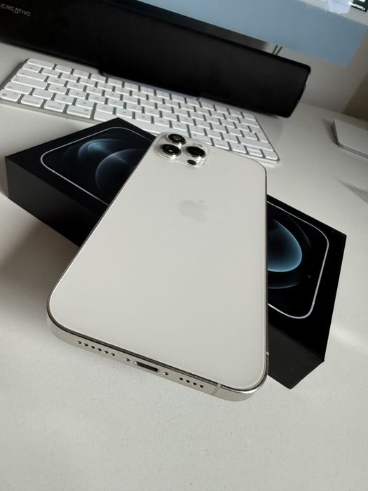 iPhone 12 Pro Max 512gb Silver Idealny Bateria 100%