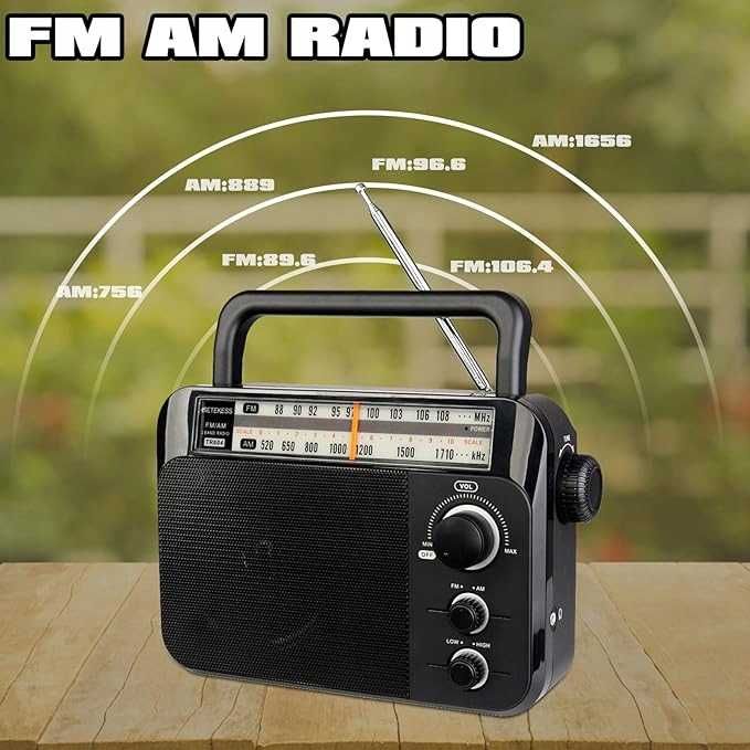 Radio sieciowo-bateryjne AM, FM, SW Retekess TR604