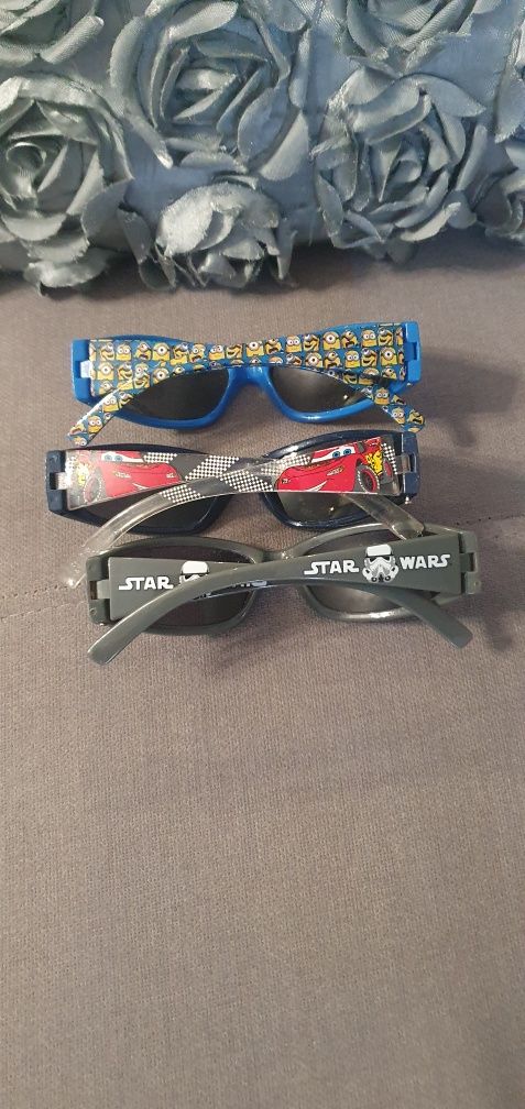Okulary przeciwsłoneczne Minionki,  Star Wars  Auta