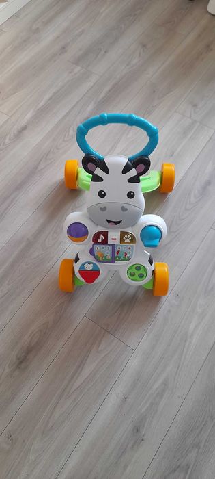 Interaktywny pchacz chodzik zebra Fisher-Price