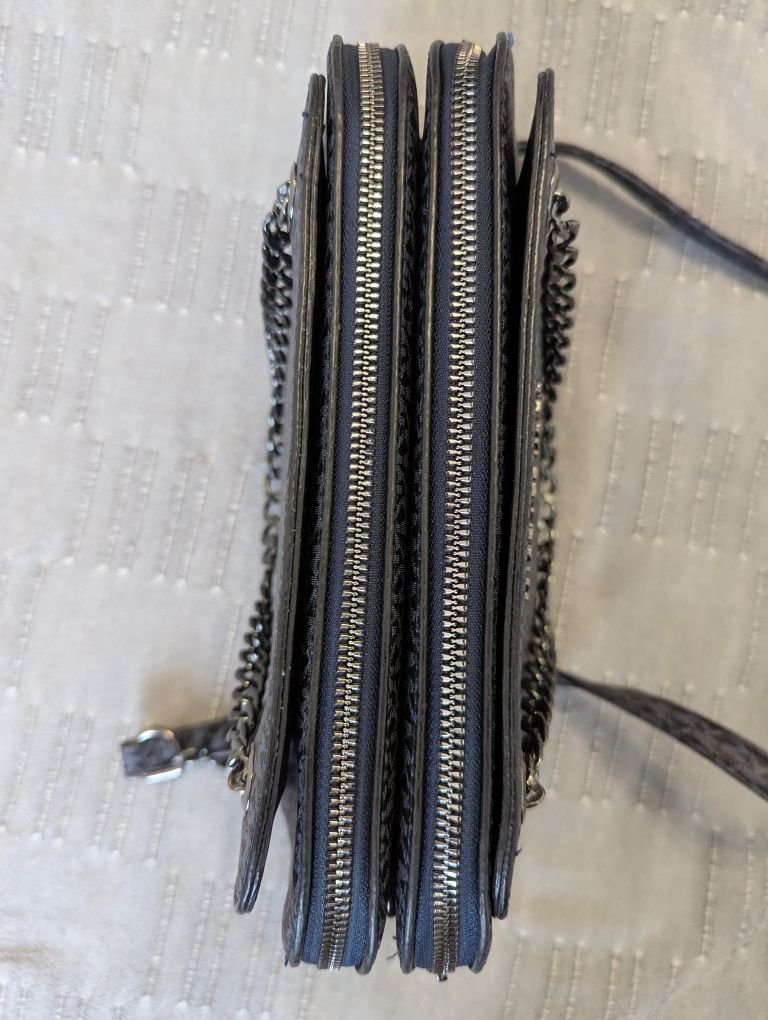 Женская сумка Michael Kors Jet Set Large Logo Crossbody Bag Grey.