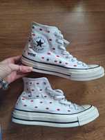 Converse all star 70 hi kiss me usta serduszka biale wysokie high