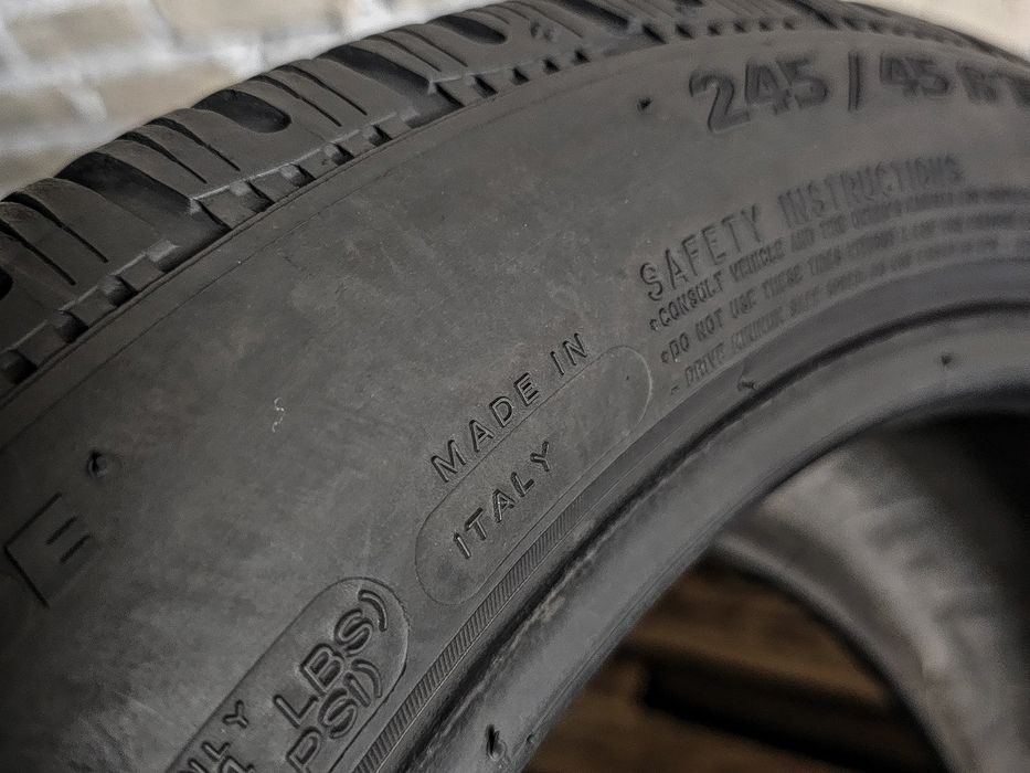 Зимова пара 245/45r18 Michelin | 2023 | 6mm | Italy | Преміум шини/2шт