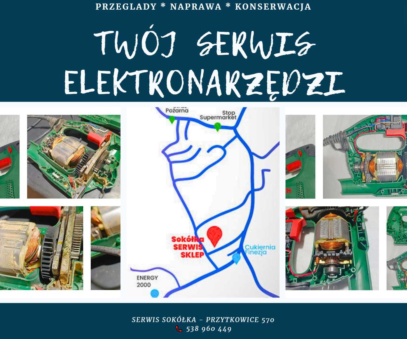 Serwis elektronarzędzi Makita Bosch Milwaukee Dewalt