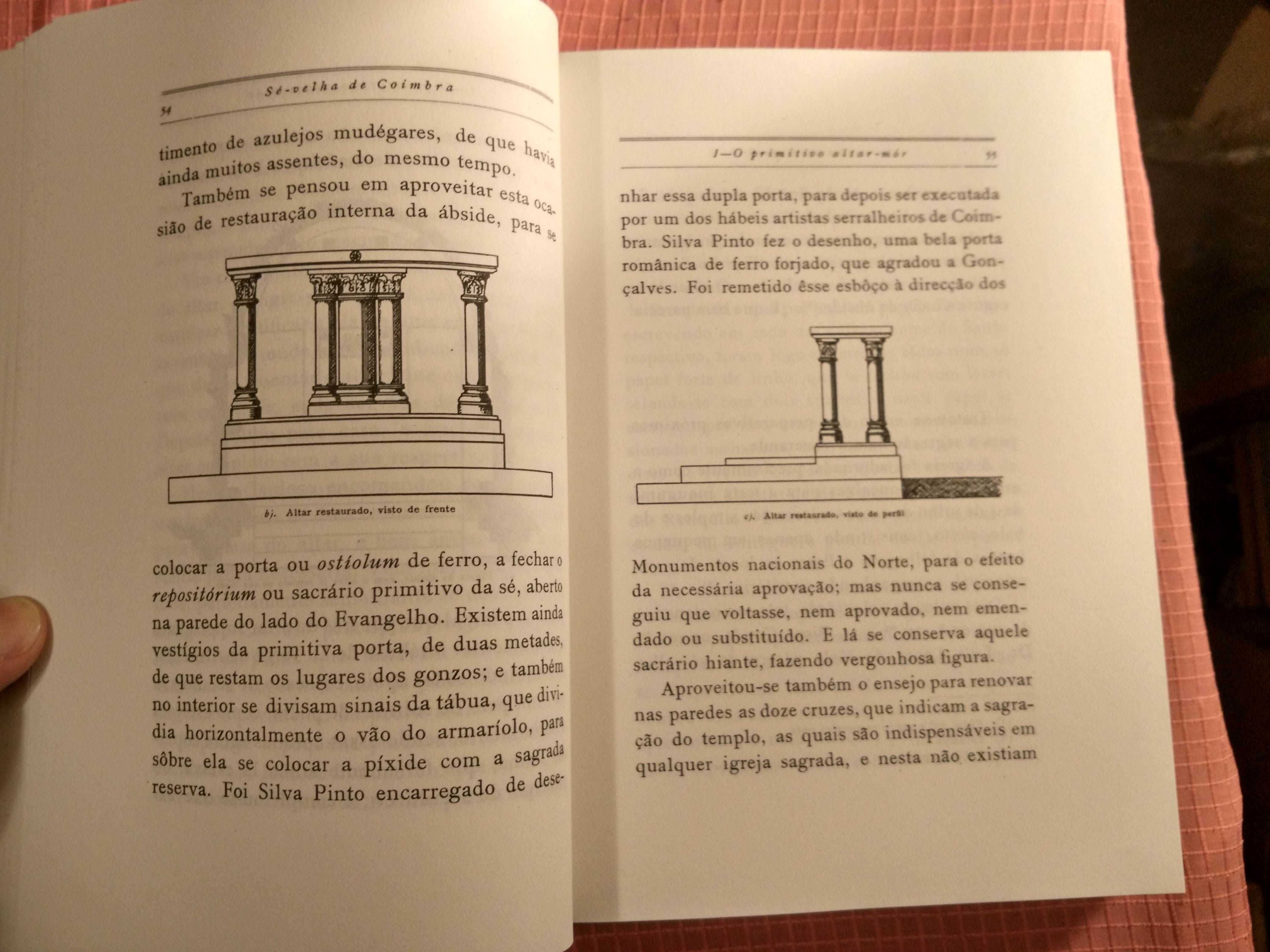 A Sé Velha de Coimbra - os dois volumes - António Vasconcelos