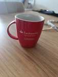 Czerwony kubek Santander 300 ml nowy
