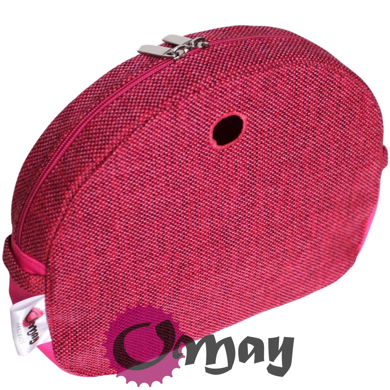 Różowy organizer do OBAG MOON LIGHT plecionka 2 kieszenie OMAY