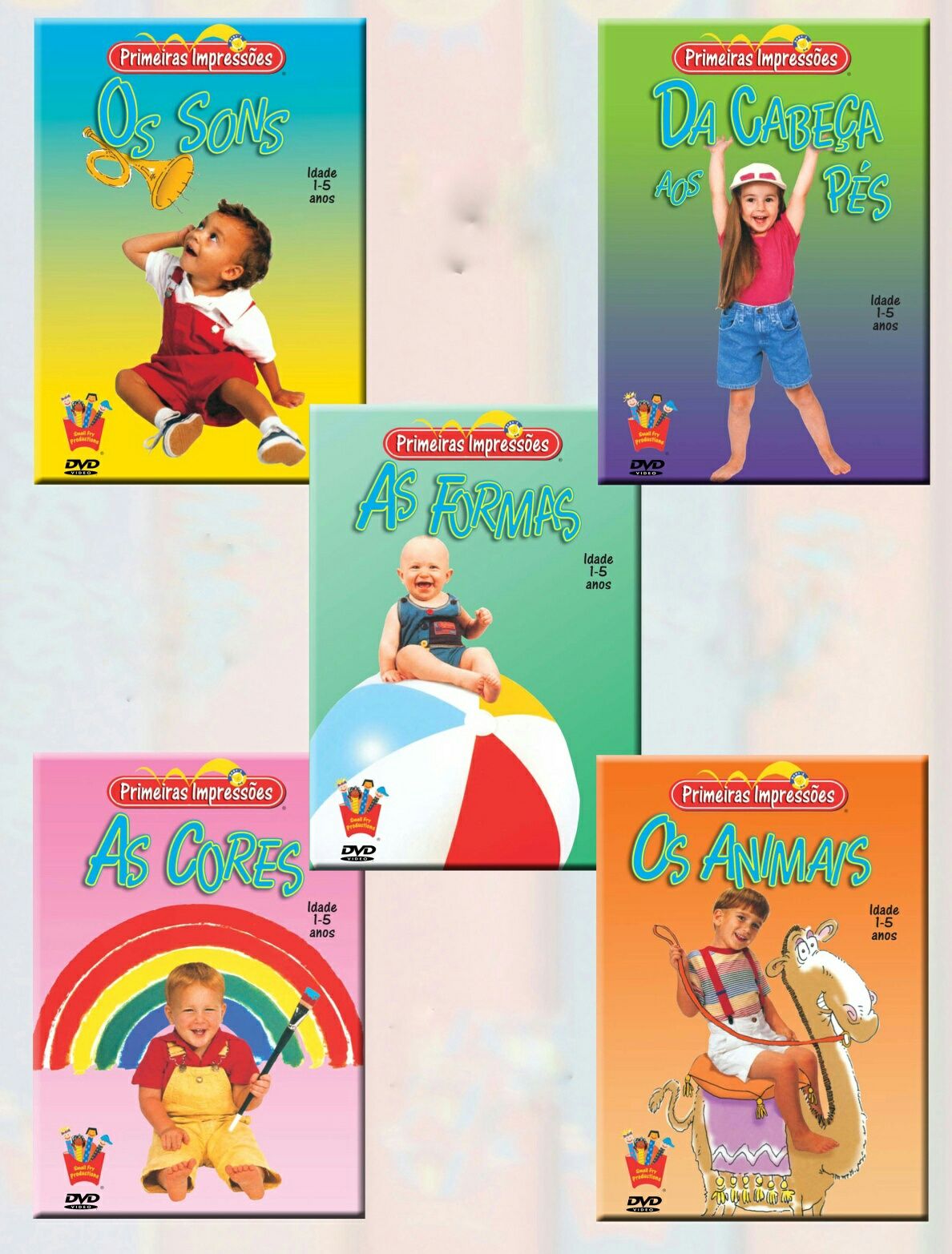 Primeiras impressões - 10 DVD educação infantil - Novos