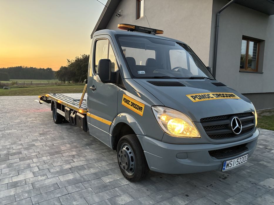 Mercedes-benz srinter 906 laweta 2012r bliźniak pomoc drogowa