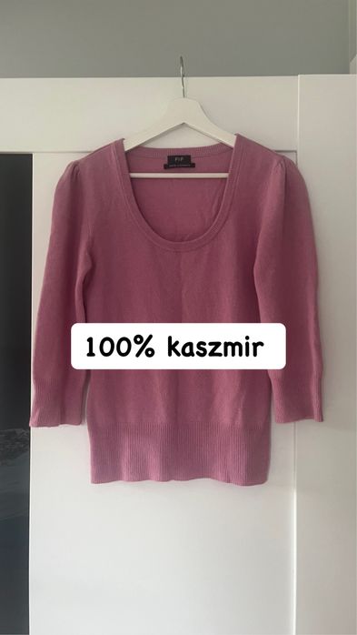 Kaszmirowy sweter damski S M
