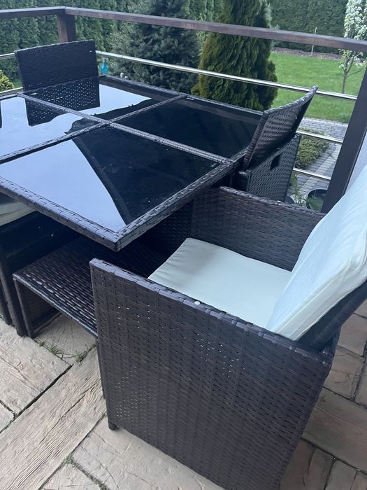 Zestaw ogrodowy tarasowy stół krzesła meble wypoczynkowe  nowe