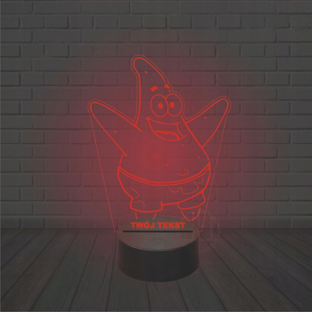 Lampka nocna na biurko LED SPONGEBOB patryk