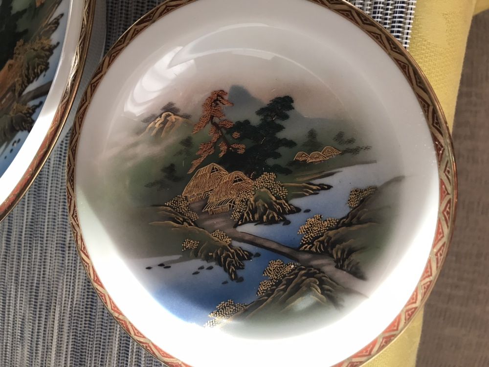 Serviço Jantar SATSUMA JAPÃO SEC. XIX/porcelana c fio ouro