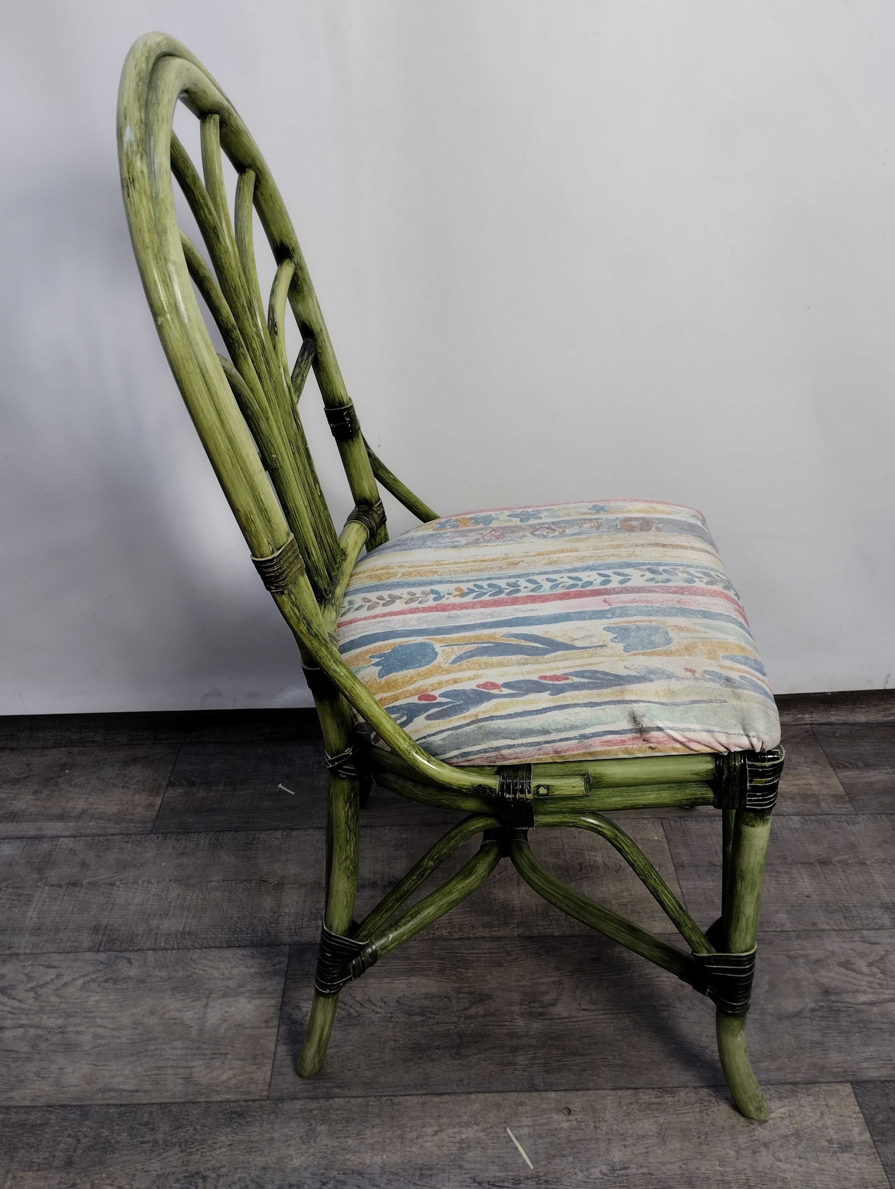Krzesła Wiklina Bambus