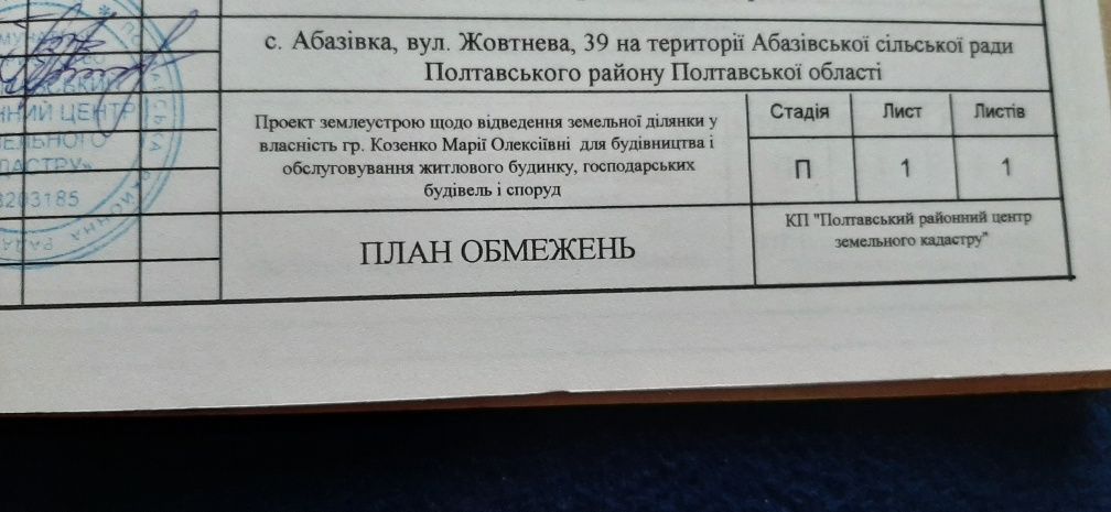 АБАЗОВКА ПРОДАМ , участок 11 соток под строительство 8000$.