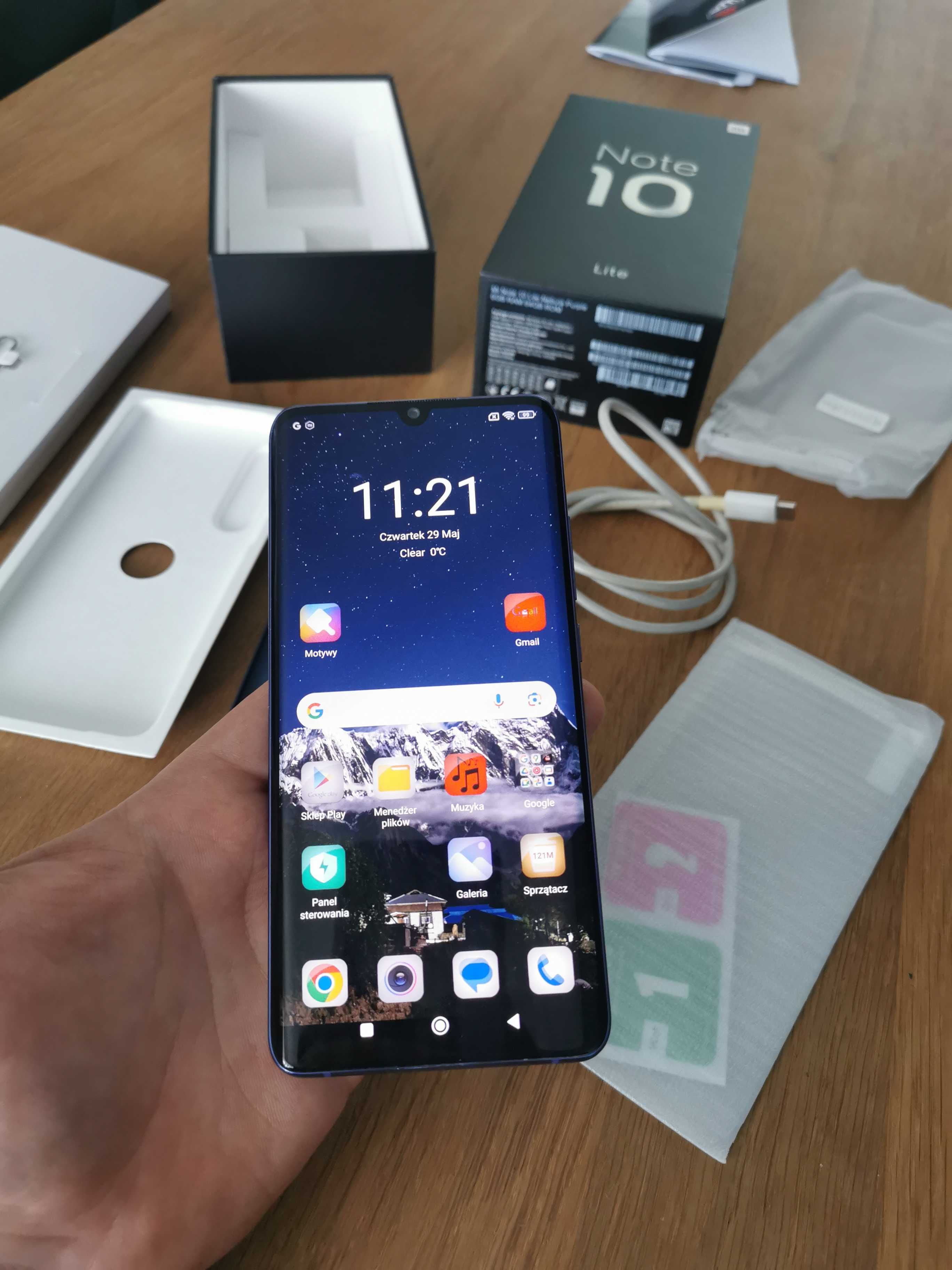 Smartfon Xiaomi Note 10 Lite 6/64 GB Jak nowy Fioletowy Fast Charge