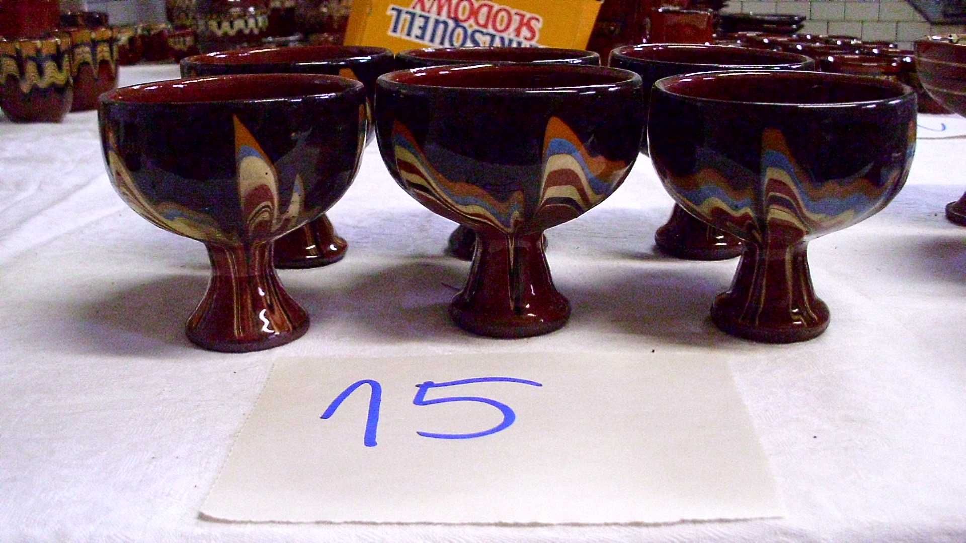ceramika bułgarska pucharki do lodów 6 szt [15]