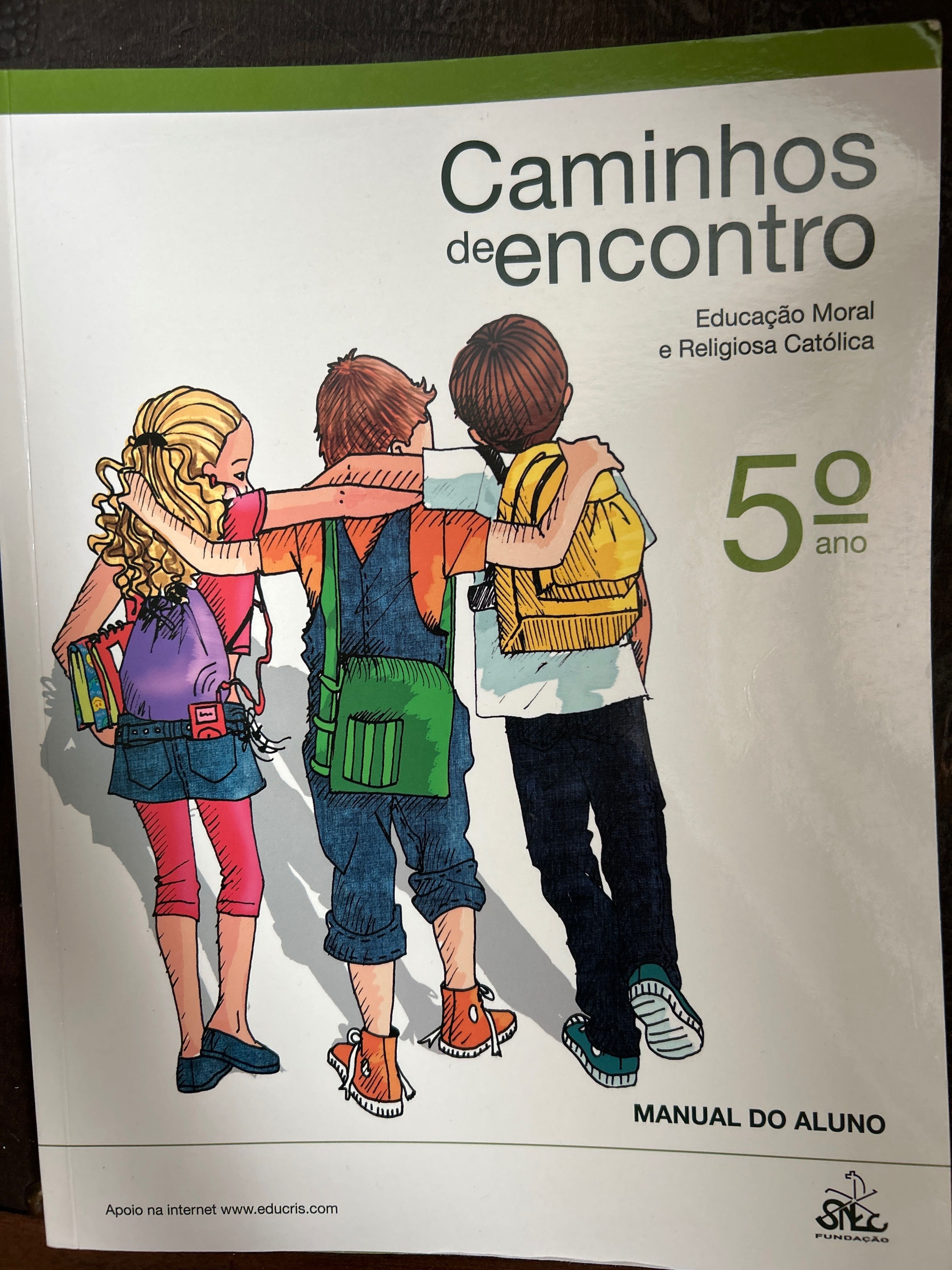 Livro de Ed. Moral e Religiosa Católica “Caminhos de Encontro” 5.ºano