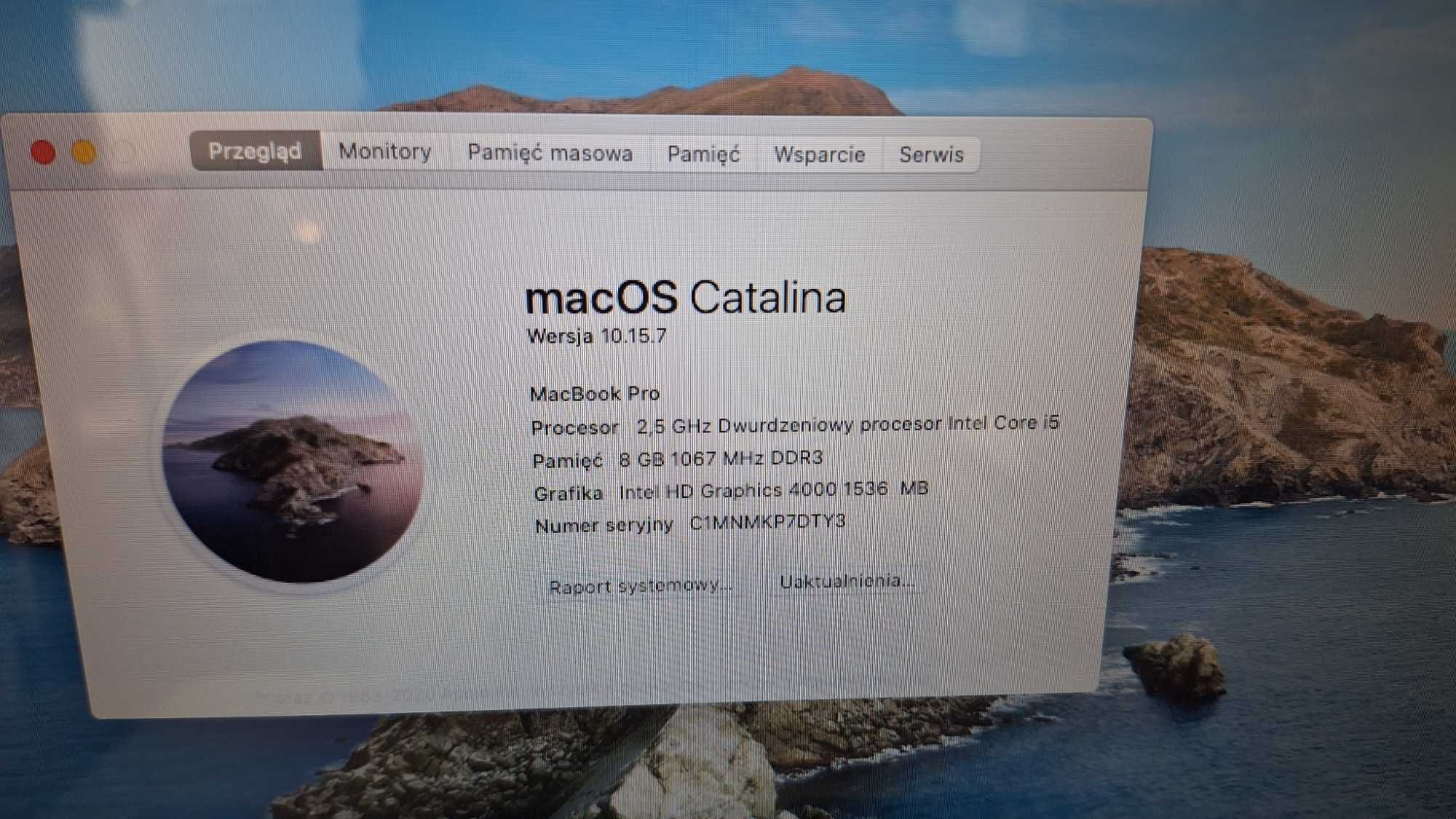 Laptop MacBook Pro A1278 13,3 " Intel Core i5 8 GB / 120 GB SSD