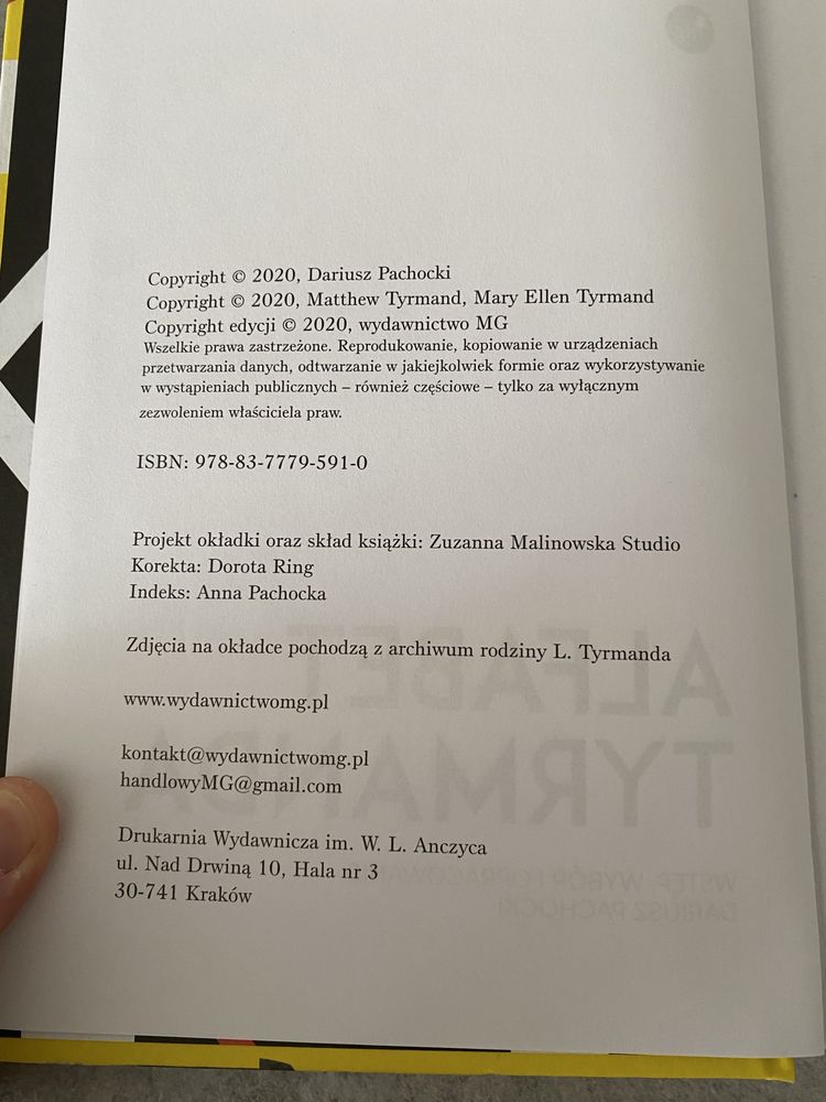 Książka Alfabet Tyrmanda