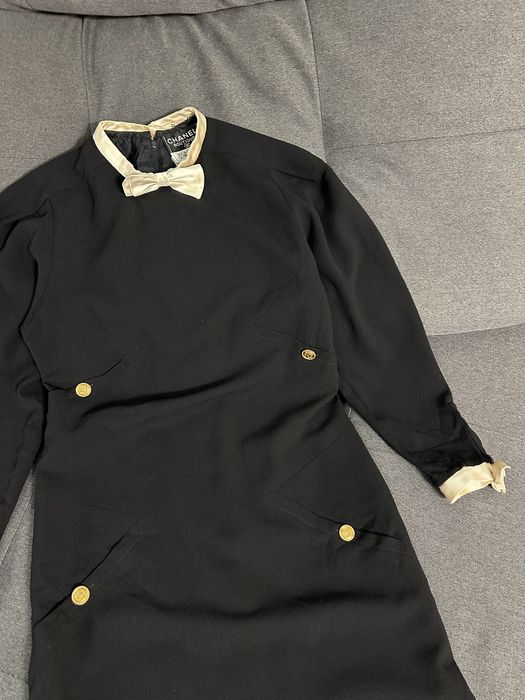 Винтажное платье Chanel 80-90x