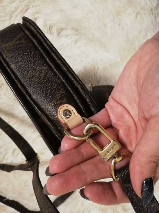 Torebka Louis Vuitton skóra skórzana monogram pochette metis