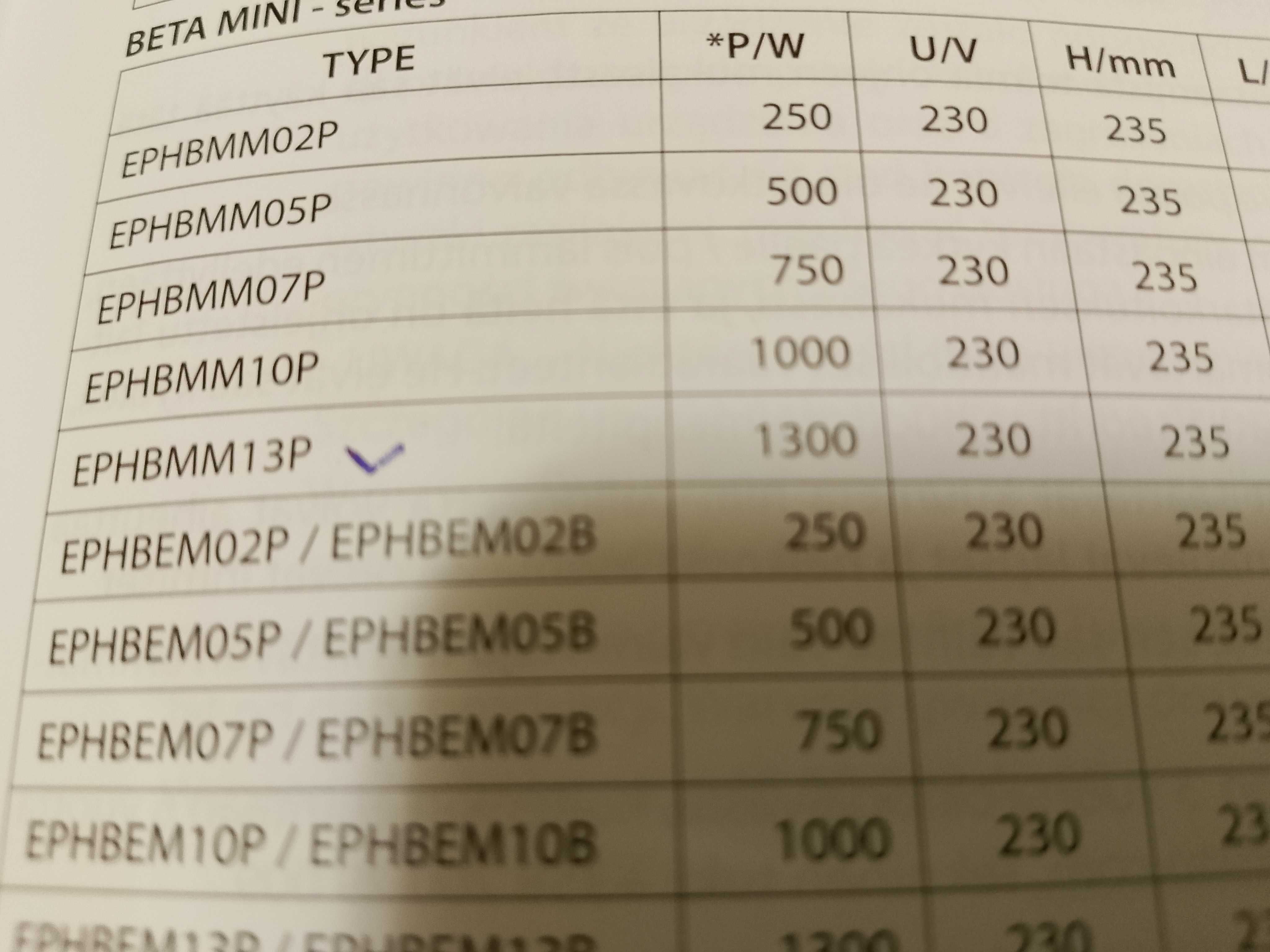 Обогреватель ENSTO EPHBMM13P (Финляндия)