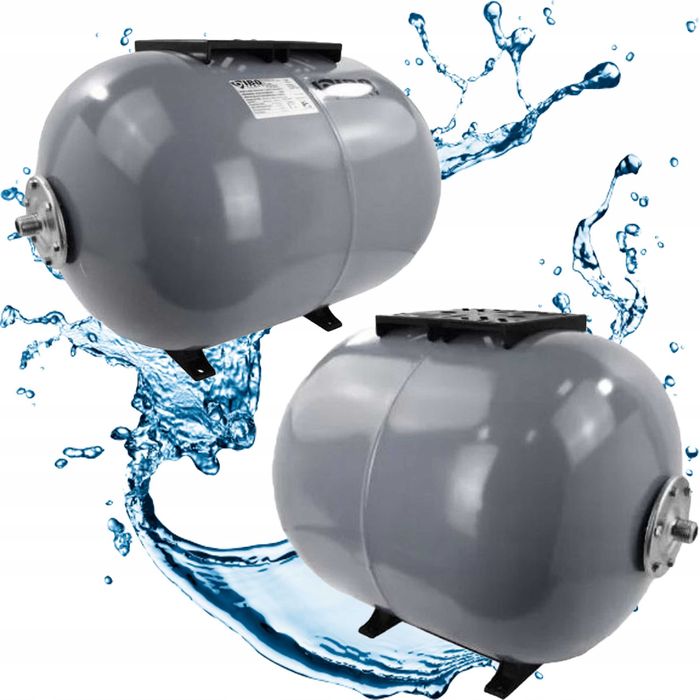 Włoski Zbiornik przeponowy poziomy 50L IBO Italy GBH ze Stali Węglowej