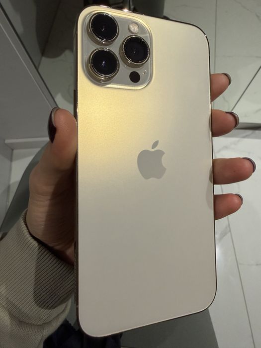 iPhone 13 Pro Max 128 GB Gold – stan idealny, pełen zestaw + dodatki