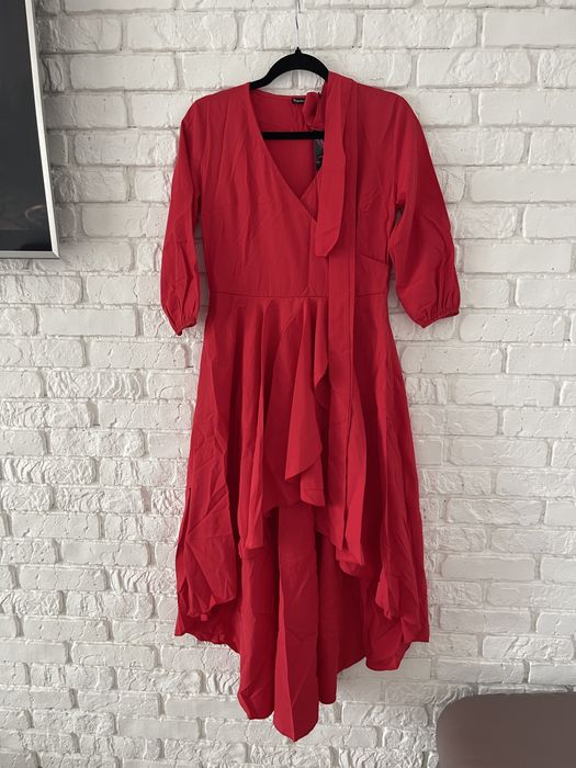 Червона сукня котон
