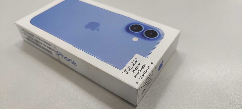Nowy! Telefon Apple Iphone 16 128 Gb Niebieski. Plomby!