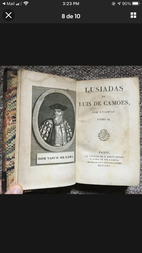 Os Lusiadas edicão de 1815 em 2 tomos - edicao de Pierre Didot