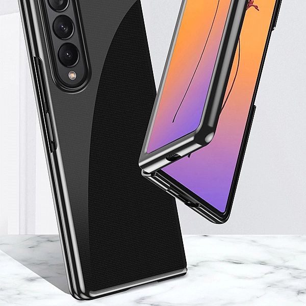 Plating Case etui Samsung Galaxy Z Fold 4 pokrowiec z metaliczną ramką