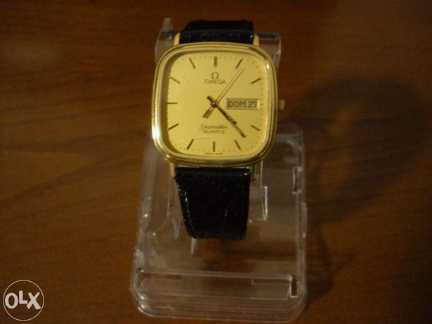 Relógio Omega Seamaster Quartz plaquê Ouro