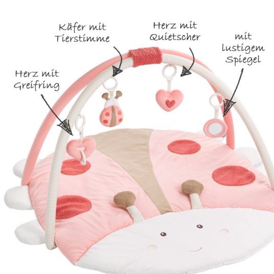 Розвиваючий килимок з дугами для дівчинки Babyfehn