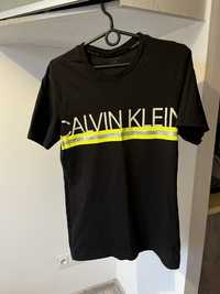 Koszulka, meski T-shirt, Calvin Klein, czarna