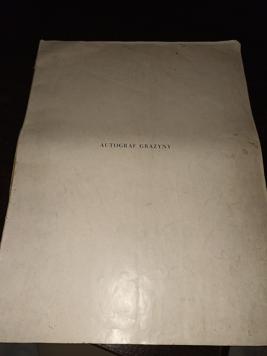 Autograf Grażyny - Adam Mickiewicz 1950