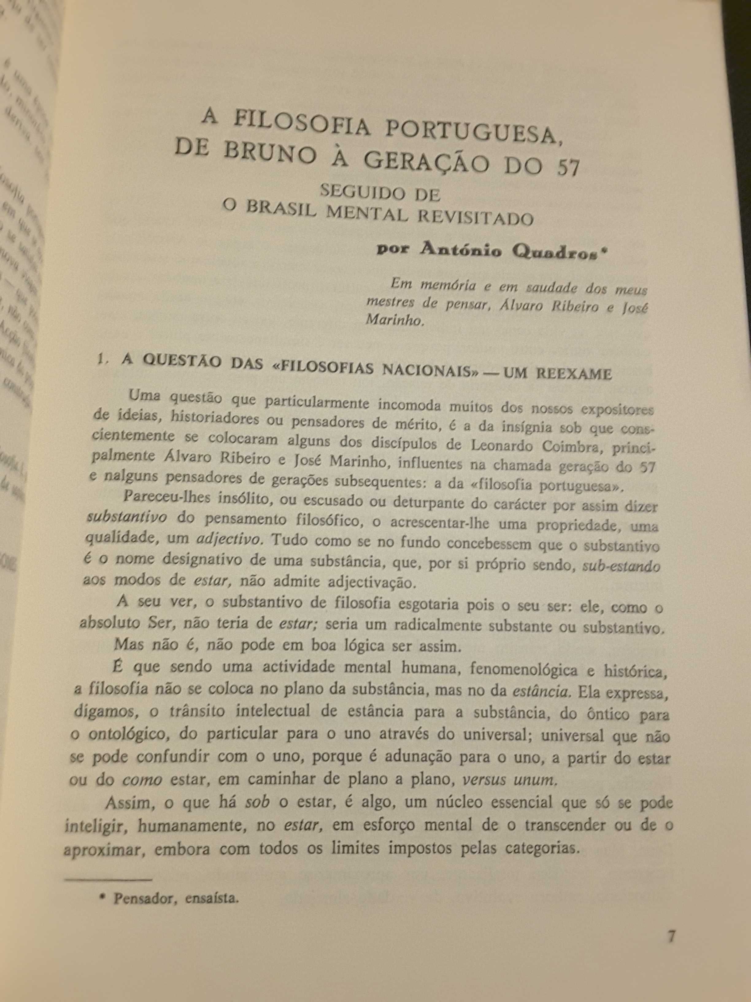 Séneca / Filosofia Portuguesa Actual