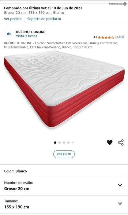 Cama Zinus 135x 190 / colchão viscoelástico 135x190