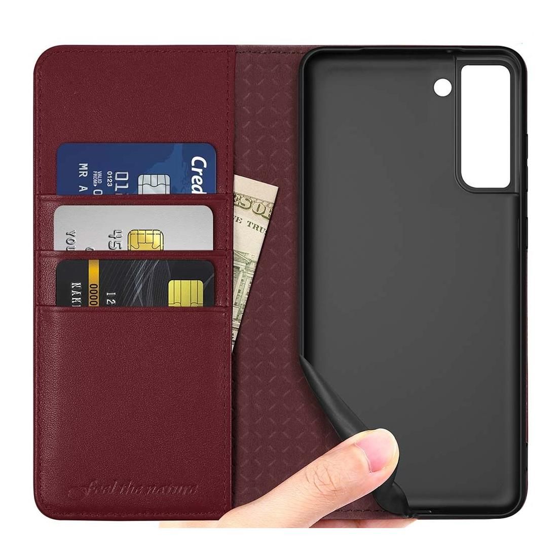 Etui Shieldon Leather Case Do Samsung Galaxy S21