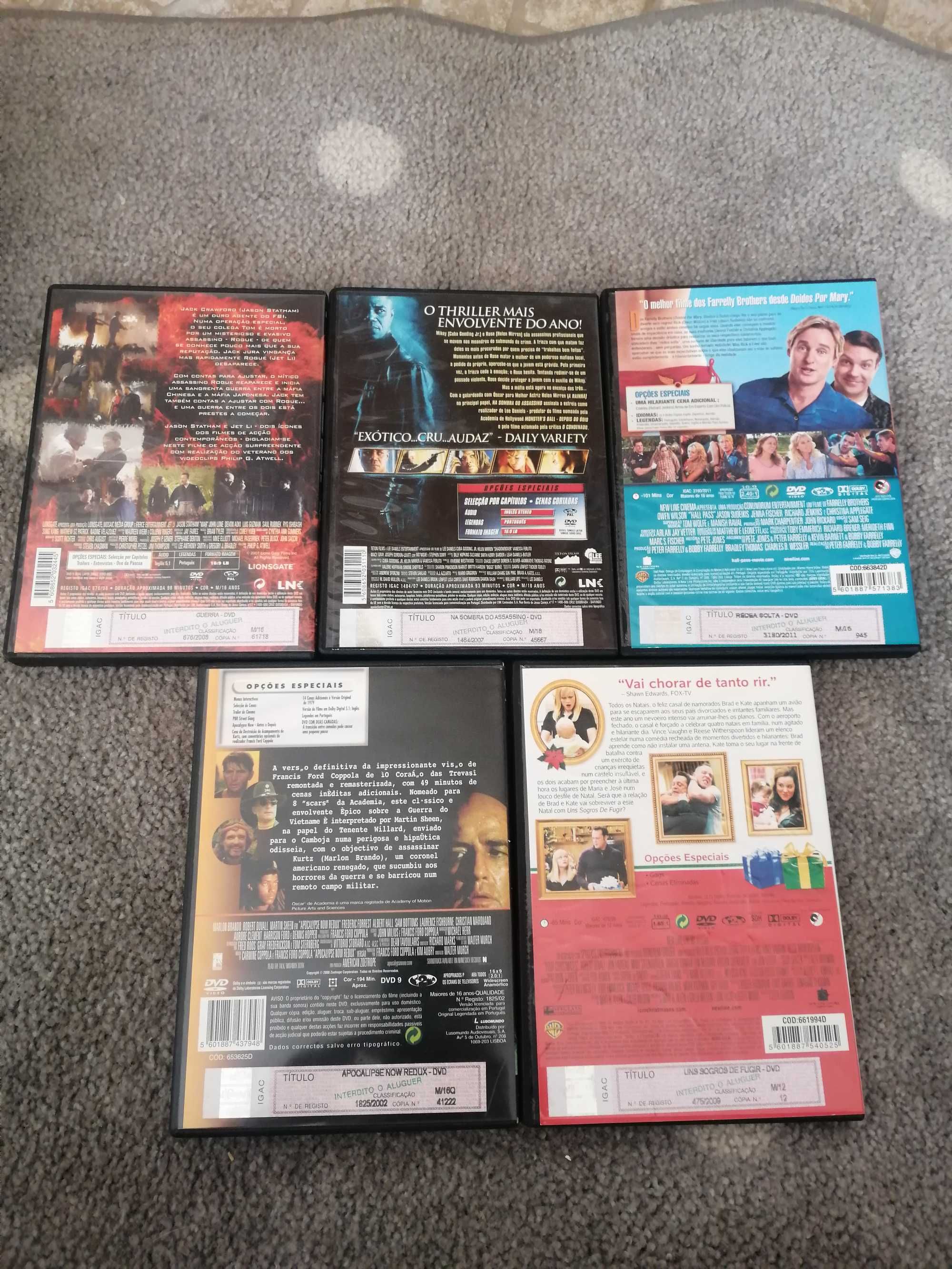 Vários filmes em DVD