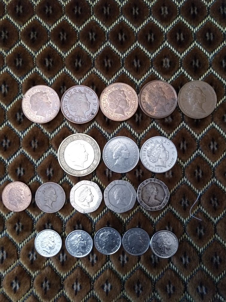 Монеты Великобритании New Pence. Весь лот 4500 грн.