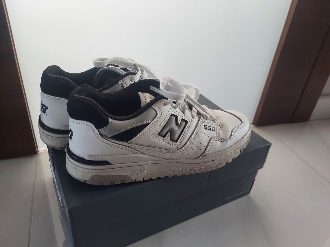 New balance 550 medium money szare białe 42 26,6cm oryginalne