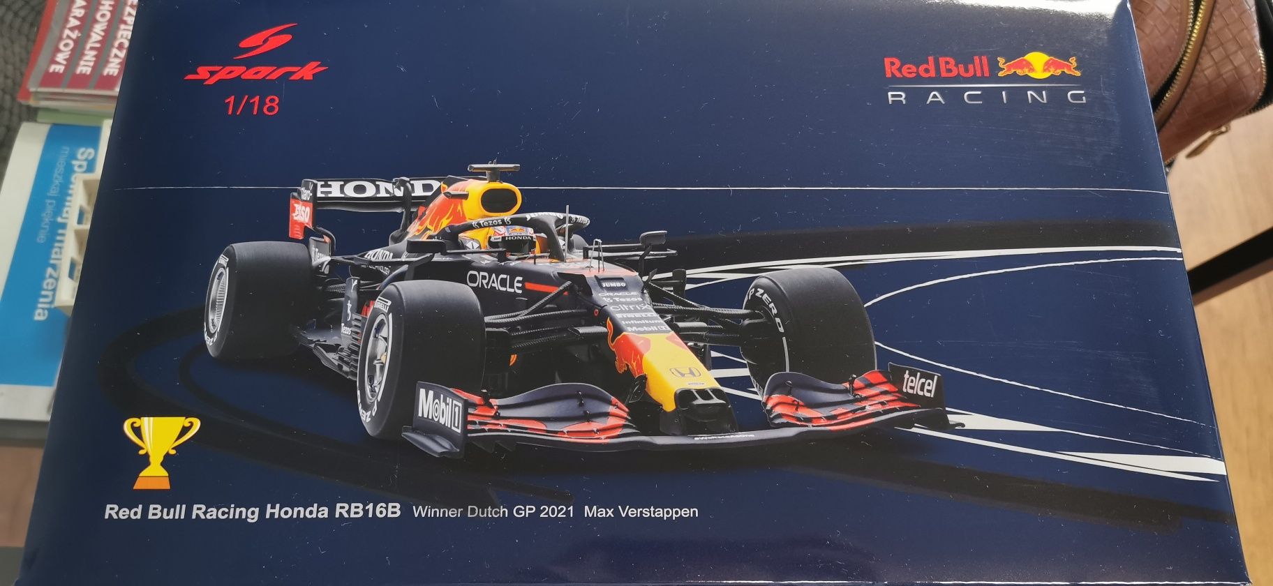 Formuła F1 Red bull Max Spark RB16B Honda  Varstappen 1:18 nowy